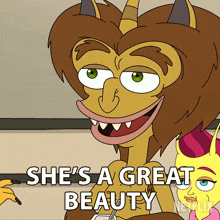 Shes A Great Beauty Maurice The Hormone Monster GIF - Shes A Great Beauty Maurice The Hormone Monster Human Resources GIFs