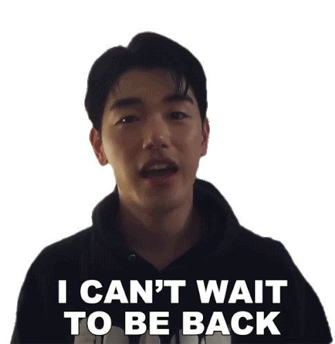 I Cant Wait To Be Back Eric Nam Sticker - I Cant Wait To Be Back Eric Nam Eric Nam에릭남 Stickers