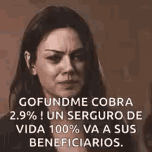 Mila Kunis Crying GIF - Mila Kunis Crying Beneficiarios GIFs
