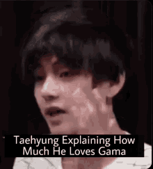 Taehyung Explaining Taehyung Gama GIF - Taehyung Explaining Taehyung Gama Taegama GIFs