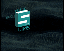 a sign that says messe live sa is on a black background