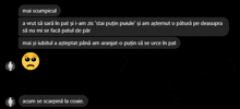 a screenshot of a text conversation between mai scumpicul and acum se scarpina la coaie