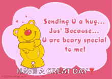 Love Sending You A Hug GIF - Love Sending You A Hug Big Bear GIFs