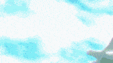 a computer generated image of a swirling blue and green background