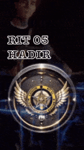 a picture of a drummer with the words rit 05 hadir