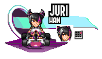 Juri Han Street Fighter Sticker - Juri Han Street Fighter Dr Robotnik'S Ring Racers Stickers