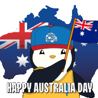 Australia Flag Sticker - Australia Flag Penguin Stickers