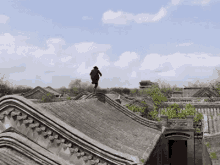邪不压正 飞檐走壁 屋顶 功夫 GIF - Hidden Man Fly Roof GIFs