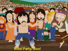 Hippie Couple Party Party GIF - Hippie Couple Party Party Woo GIFs
