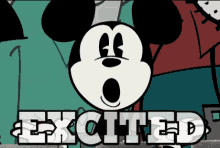 Excited Excited Mickey GIF - Excited Excited Mickey Excited Mickey Mouse GIFs