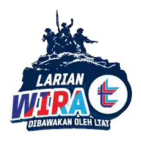 a logo for larian wira dibawakan oleh ltat