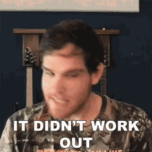 It Didnt Work Out Sam Johnson GIF - It Didnt Work Out Sam Johnson Its Not Working GIFs