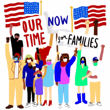 democracyrising our time now for families american flag immigrants immigrant families
