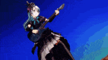 a girl holding a guitar with brave jewel written on the top