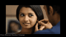 Priya Bhavani Shankar Wearing Earrings GIF - Priya Bhavani Shankar Wearing Earrings GIFs