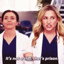 Greys Anatomy Its Not A Cliff GIF - Greys Anatomy Its Not A Cliff Thats Prison GIFs
