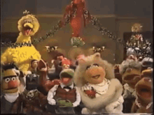 Muppet Family Christmas Kermit GIF - Muppet Family Christmas Kermit Miss Piggy GIFs