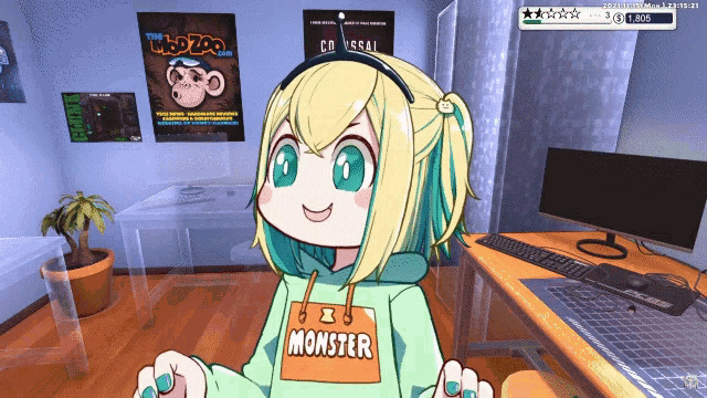 天野ピカミィ - Vtuber Pikamee Amano peeker - VOMS | Sticker