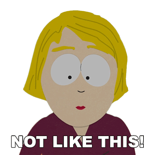 Not Like This Linda Stotch Sticker - Not Like This Linda Stotch South Park Stickers