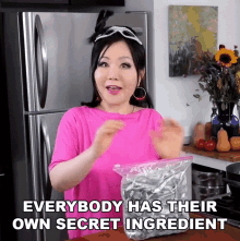 Everybody Has Their Own Secret Ingredient Emily Kim GIF - Everybody Has Their Own Secret Ingredient Emily Kim Maangchi GIFs