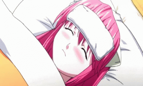 Chica Anime Enferma GIF - Sick Fever Anime - Discover & Share GIFs