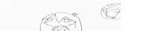 a black and white drawing of two people standing next to each other on a white surface .