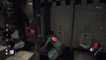 a screenshot of a video game shows a rabbit with blood coming out of it 's mouth