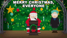 Merry Christmas Everyone Santa Clause GIF - Merry Christmas Everyone Santa Clause South Park GIFs