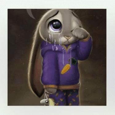 Rabbit Crying GIF - Rabbit Crying Sad - Descubre y comparte GIF