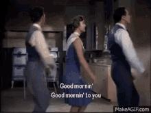 Good Morning Singing In The Rain GIF - Good Morning Singing In The Rain Debbie Reynolds GIFs