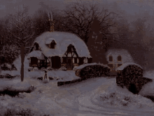 House Snow GIF
