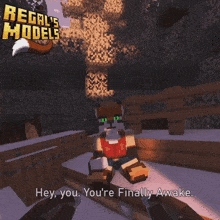 a screenshot of regal 's models with a fox talking