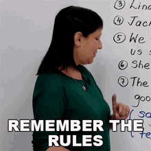Remember The Rules Rebecca GIF - Remember The Rules Rebecca Engvid GIFs