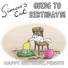 Birthday Simons Cat GIF