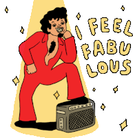 Confident Mas Agus Saying I'M Fabulous In English Sticker - Dangdut Koplo Fabulous I Feel Fabulous Stickers