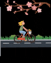 a cartoon of a woman riding a bike with the words aku mantuk disek nggeh