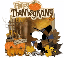 Happy Thanksgiving Snoopy GIF