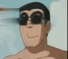 kochikame ryotsu sunglasses anime