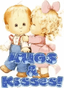 Kids Hugs And Kisses GIF - Kids Hugs And Kisses Love You GIFs