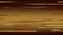 a brown background with a now logo on it