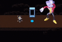 a video game with a character that says ma what 's what the wow what 's woah mama m