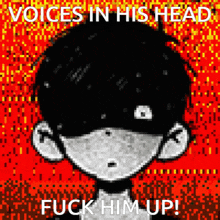 Omori The Voices GIF - Omori The Voices The Voices In His Head GIFs