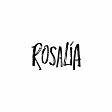a black background with the word rosalia in white