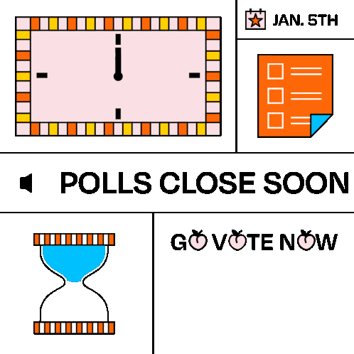 Go Vote Go Vote Now Sticker - Go Vote Go Vote Now Polls Close Soon Stickers