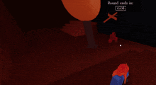 a round ends in 0:06 with a red background