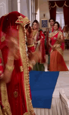 swaragini swara maheshwari helly shah bridal red lehenga