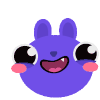 Leart Bunny Sticker - Leart Bunny Purple Stickers