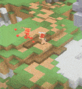 a screenshot of a minecraft game with a purple snowflake