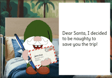 Gnome Dear Santa Letter GIF