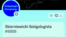 skierniewicki googolologista #8888 is displayed on the screen